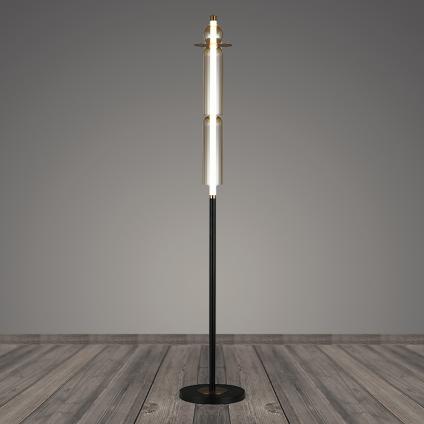 Торшер MLM-8419/2 Amb BK черный/тонированный плафон 7W LED 3000K h1490, HAO24